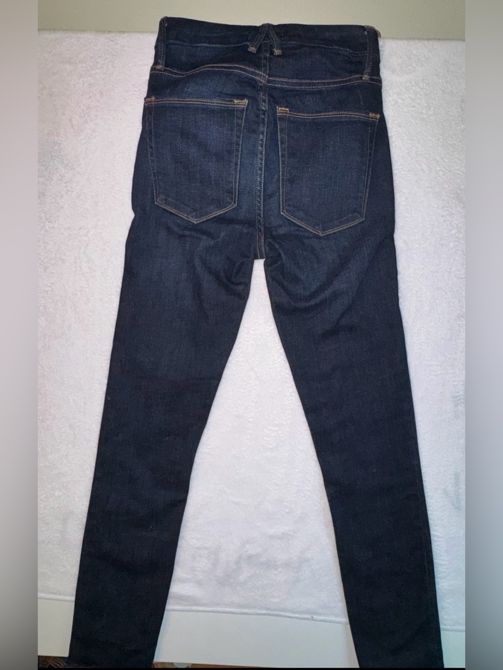 Good American Good Legs Crop Dark Blue Jeans Sz 0 - Picture 3 of 10